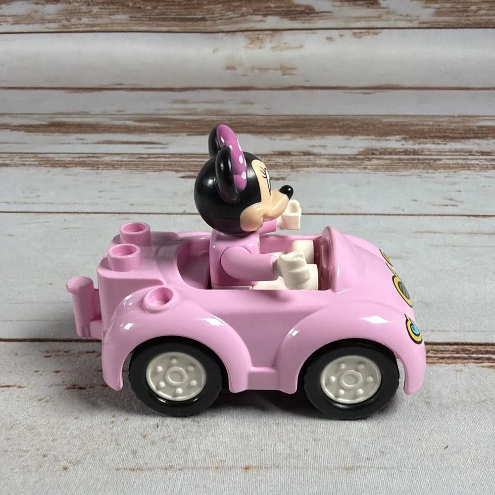 LEGO Duplo Disney Minnie Mouse Pink Car Vehicle Replacement Figure Used